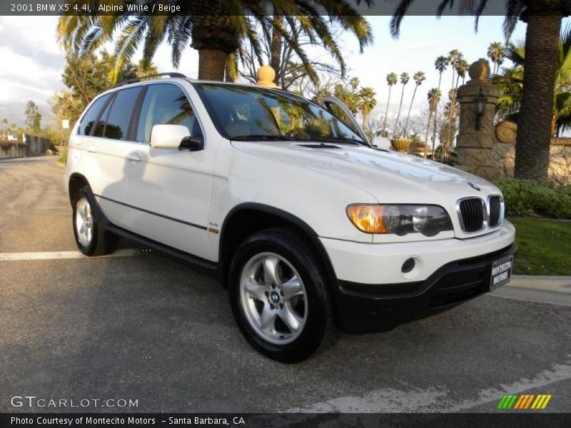 Alpine White / Beige 2001 BMW X5 4.4i