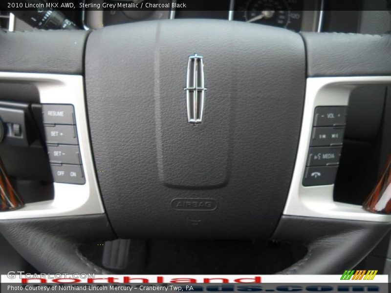 Sterling Grey Metallic / Charcoal Black 2010 Lincoln MKX AWD