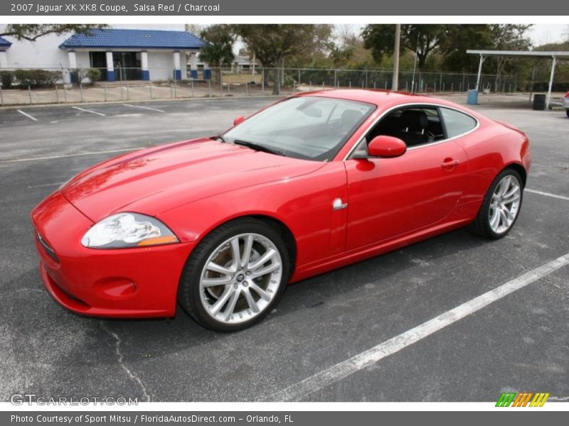 Salsa Red / Charcoal 2007 Jaguar XK XK8 Coupe