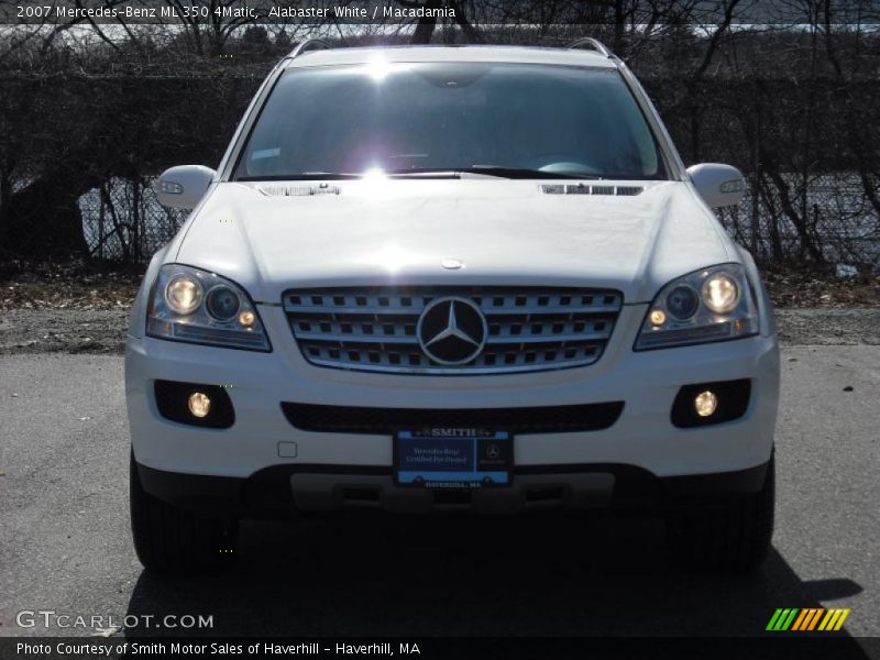 Alabaster White / Macadamia 2007 Mercedes-Benz ML 350 4Matic