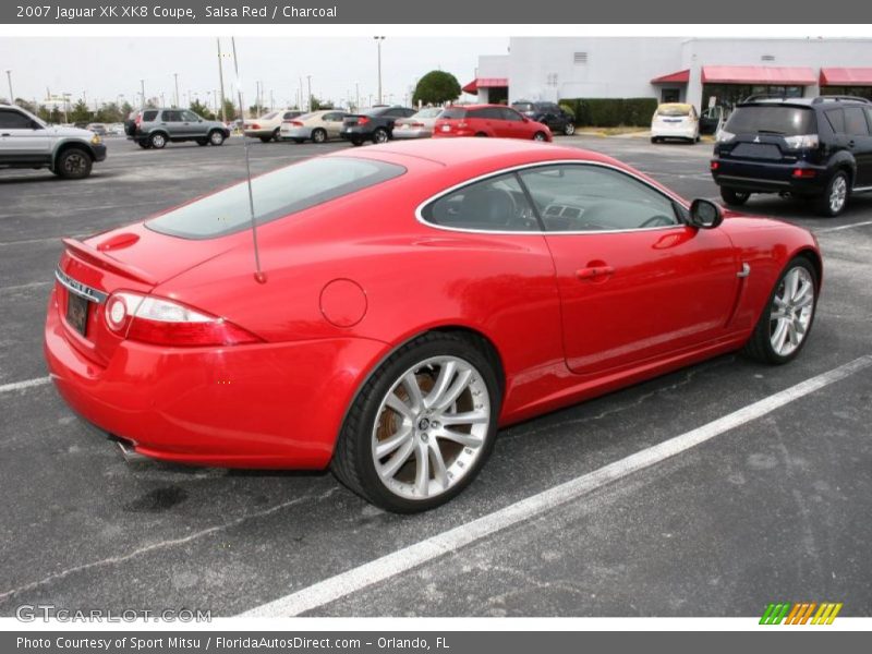 Salsa Red / Charcoal 2007 Jaguar XK XK8 Coupe