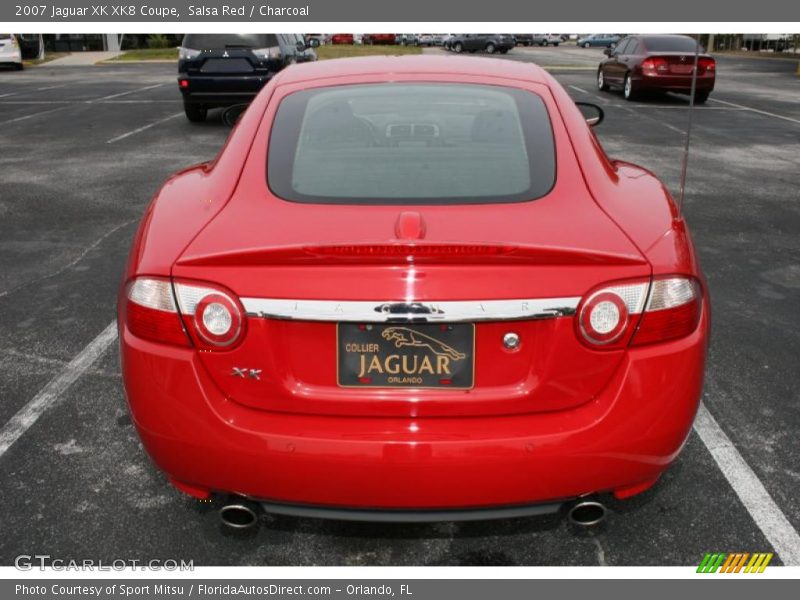 Salsa Red / Charcoal 2007 Jaguar XK XK8 Coupe
