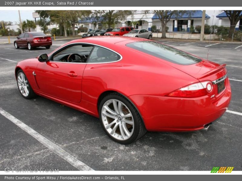 Salsa Red / Charcoal 2007 Jaguar XK XK8 Coupe
