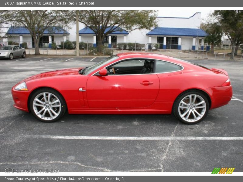 Salsa Red / Charcoal 2007 Jaguar XK XK8 Coupe
