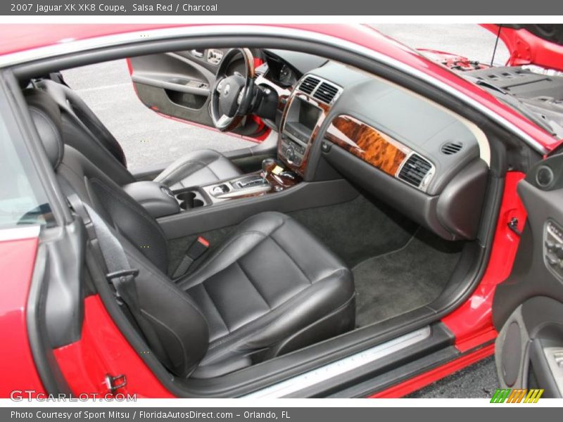 Salsa Red / Charcoal 2007 Jaguar XK XK8 Coupe