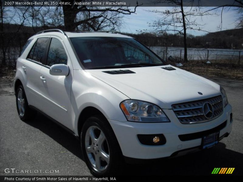 Alabaster White / Macadamia 2007 Mercedes-Benz ML 350 4Matic