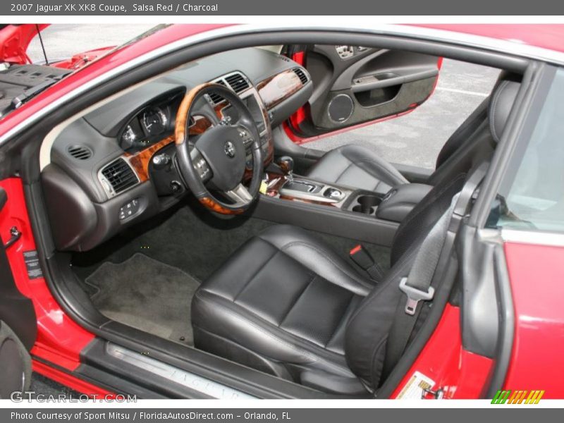 Salsa Red / Charcoal 2007 Jaguar XK XK8 Coupe