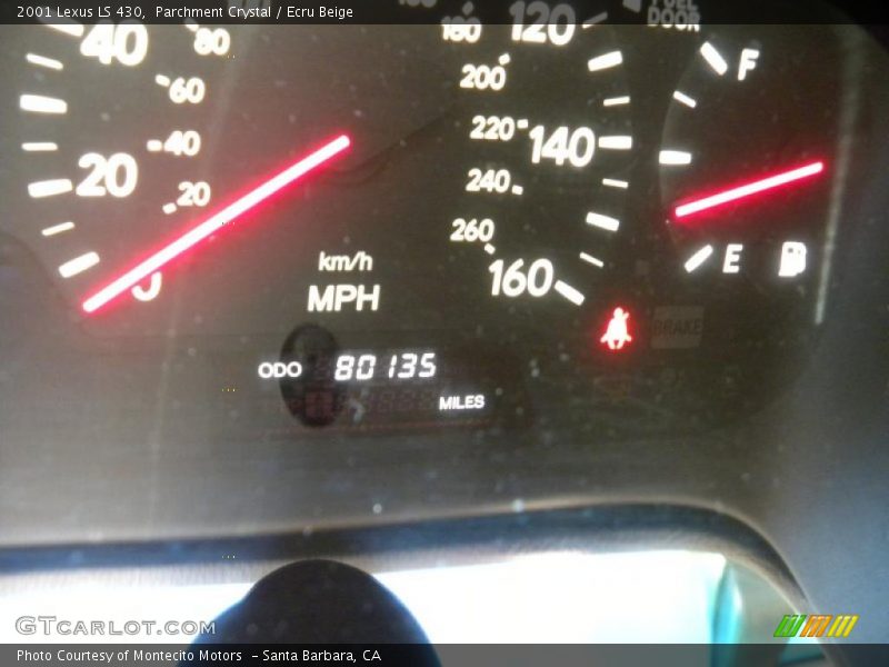 Parchment Crystal / Ecru Beige 2001 Lexus LS 430