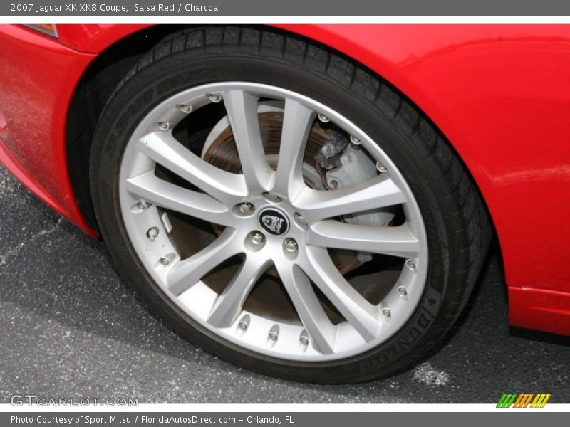 Salsa Red / Charcoal 2007 Jaguar XK XK8 Coupe