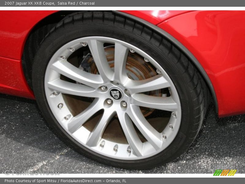 Salsa Red / Charcoal 2007 Jaguar XK XK8 Coupe
