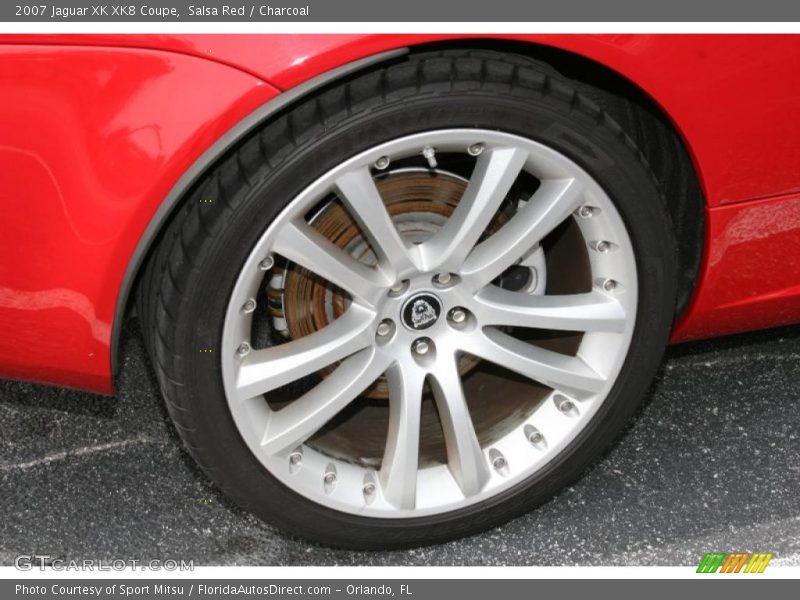 Salsa Red / Charcoal 2007 Jaguar XK XK8 Coupe