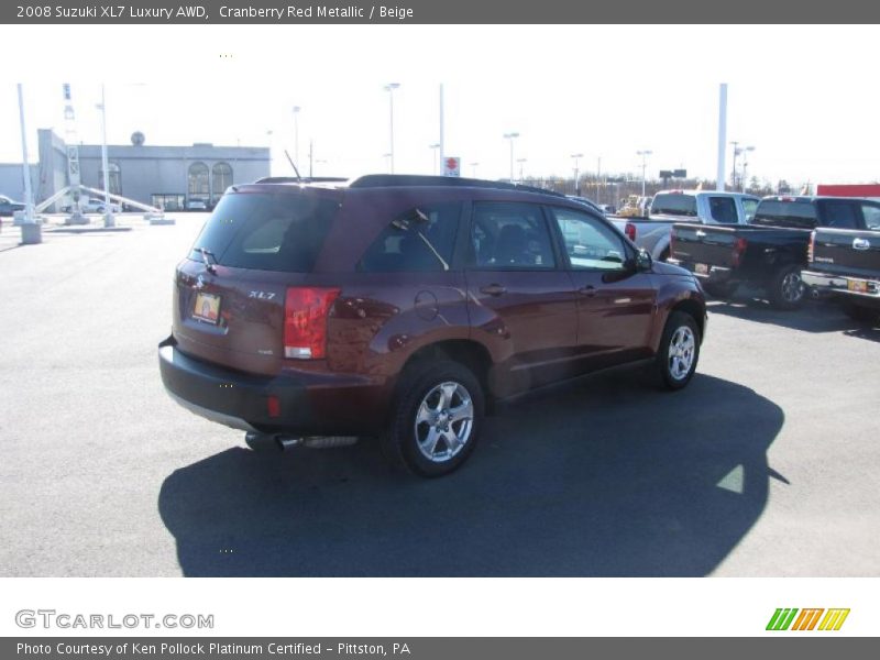 Cranberry Red Metallic / Beige 2008 Suzuki XL7 Luxury AWD