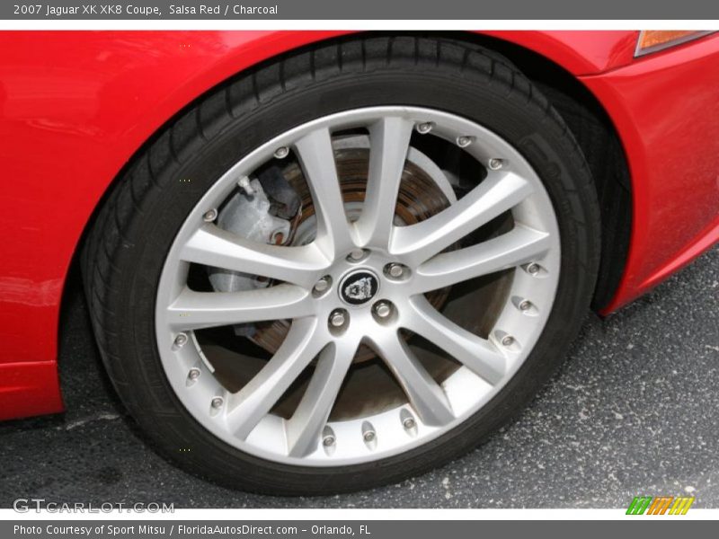 Salsa Red / Charcoal 2007 Jaguar XK XK8 Coupe