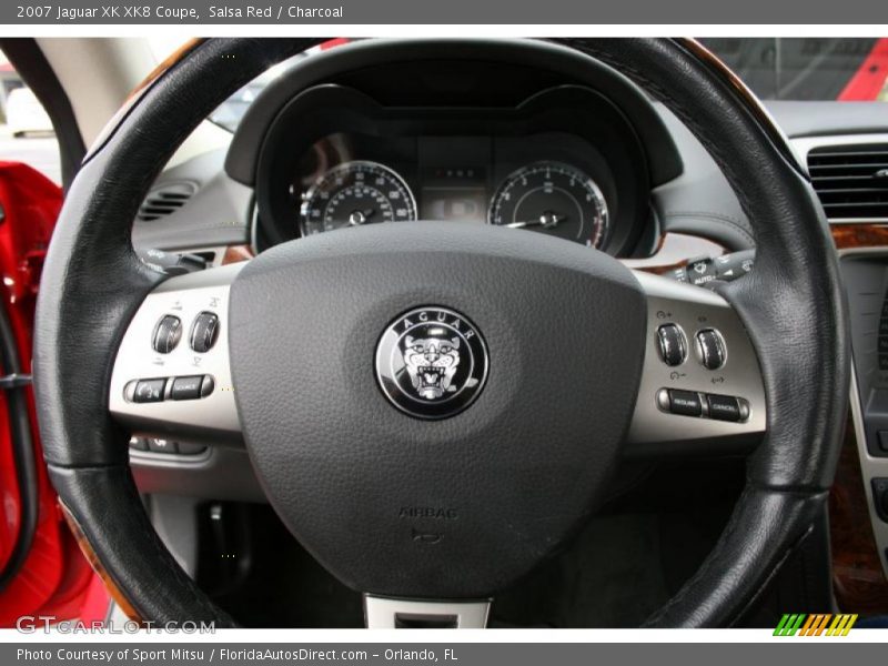 Salsa Red / Charcoal 2007 Jaguar XK XK8 Coupe