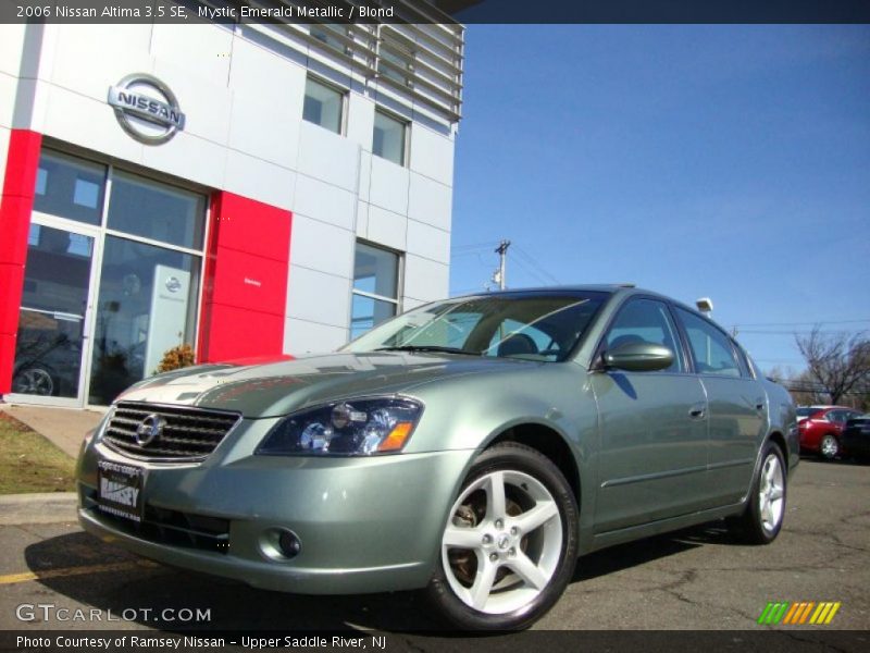 Mystic Emerald Metallic / Blond 2006 Nissan Altima 3.5 SE