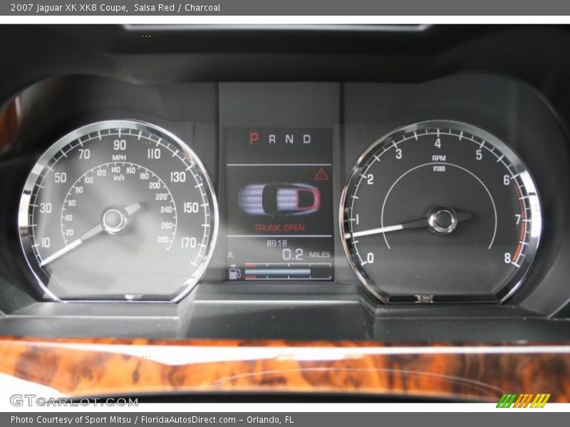 Salsa Red / Charcoal 2007 Jaguar XK XK8 Coupe