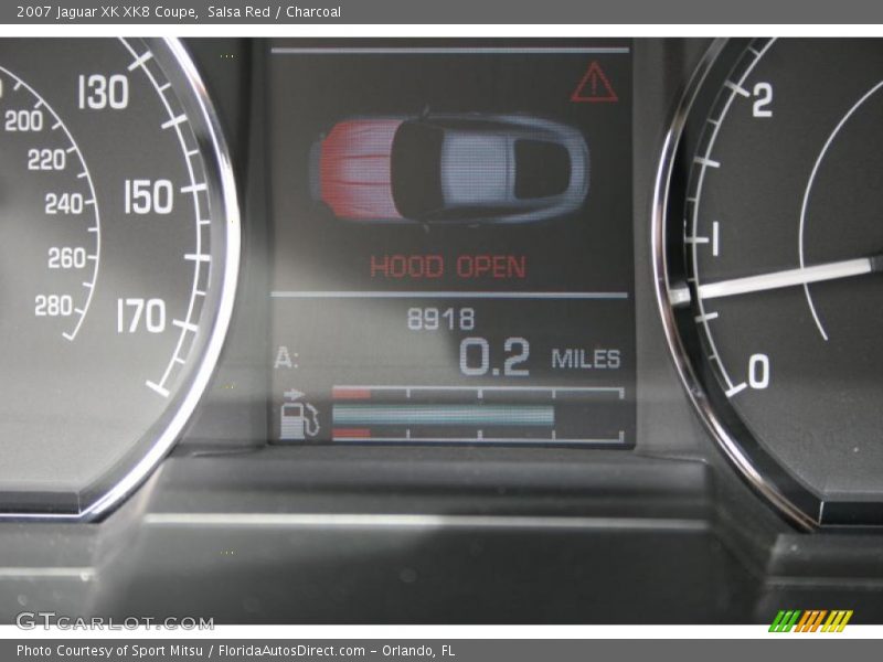 Salsa Red / Charcoal 2007 Jaguar XK XK8 Coupe
