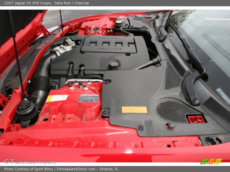 Salsa Red / Charcoal 2007 Jaguar XK XK8 Coupe
