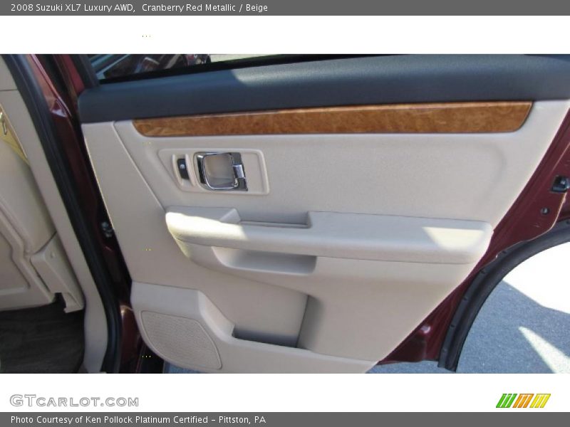 Cranberry Red Metallic / Beige 2008 Suzuki XL7 Luxury AWD