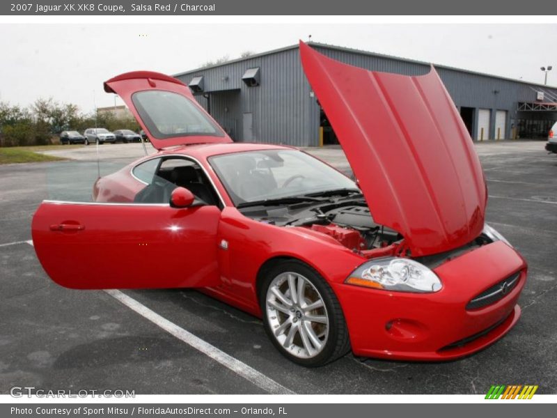 Salsa Red / Charcoal 2007 Jaguar XK XK8 Coupe