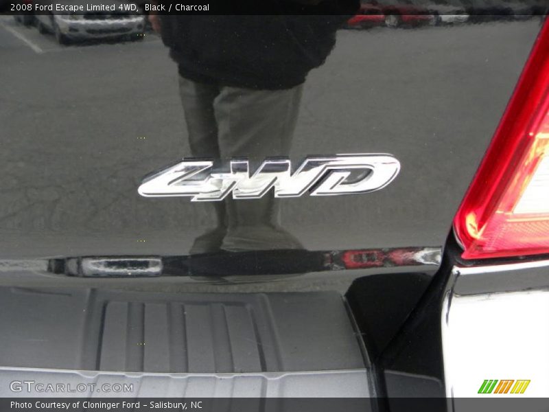 Black / Charcoal 2008 Ford Escape Limited 4WD