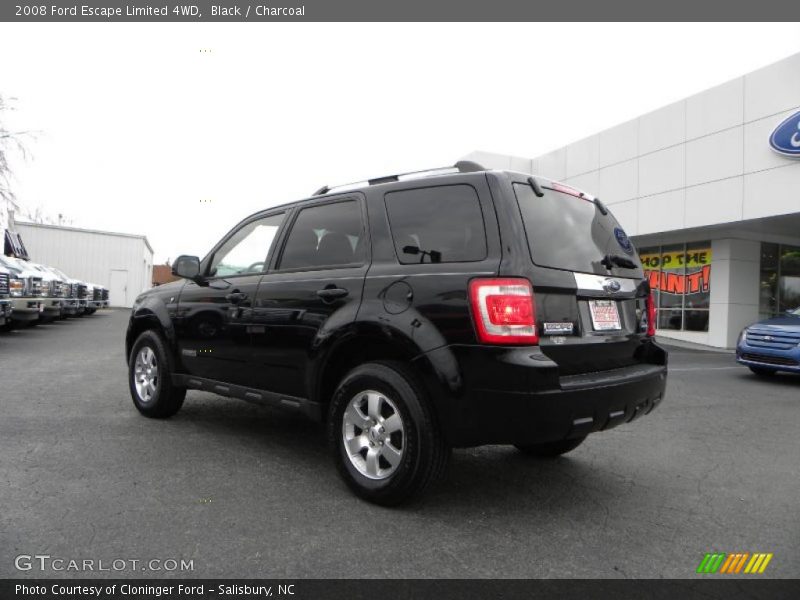 Black / Charcoal 2008 Ford Escape Limited 4WD