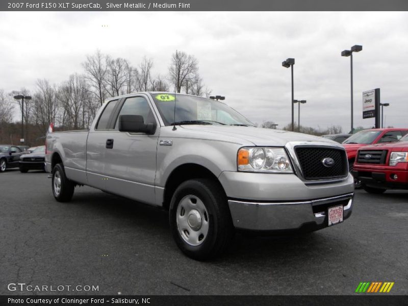 Silver Metallic / Medium Flint 2007 Ford F150 XLT SuperCab