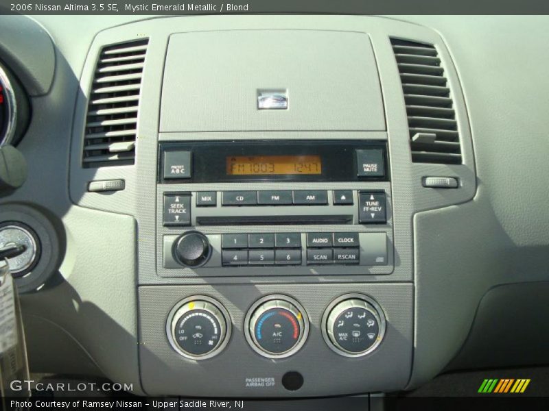 Mystic Emerald Metallic / Blond 2006 Nissan Altima 3.5 SE