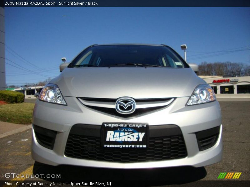 Sunlight Silver / Black 2008 Mazda MAZDA5 Sport