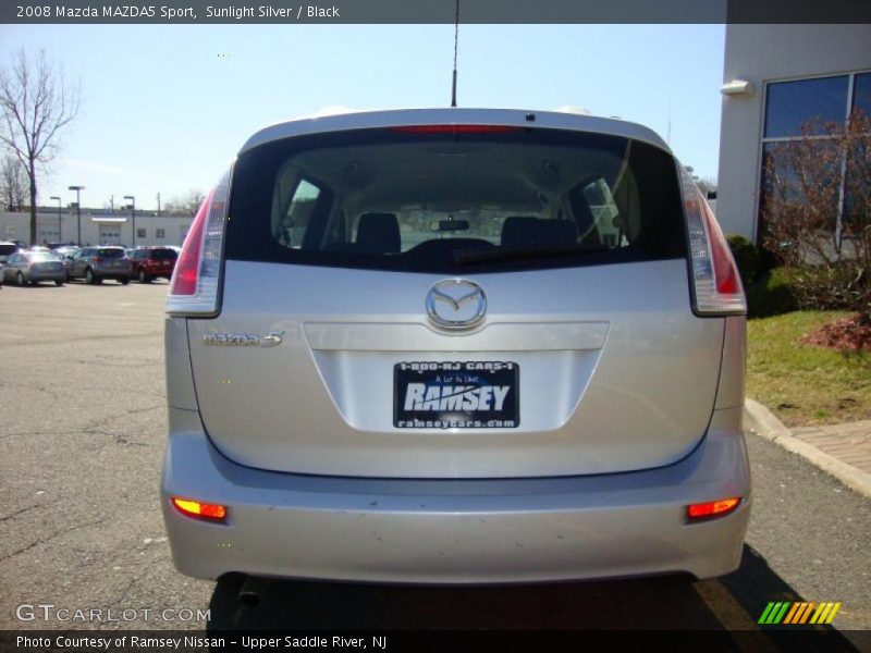 Sunlight Silver / Black 2008 Mazda MAZDA5 Sport