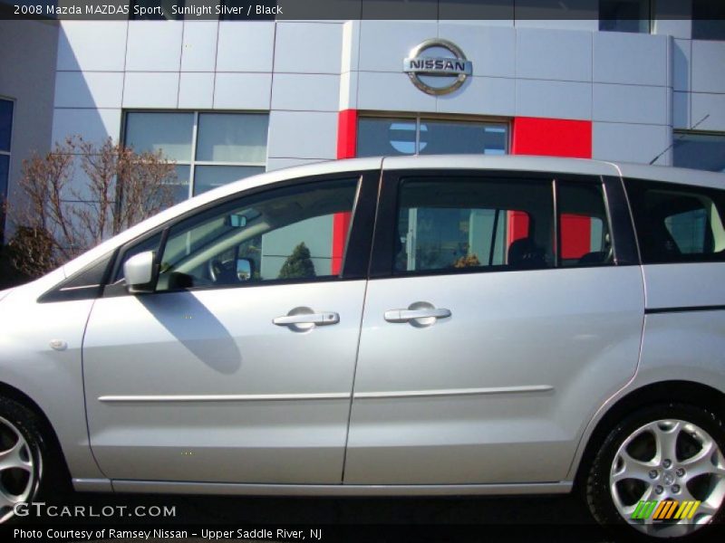 Sunlight Silver / Black 2008 Mazda MAZDA5 Sport
