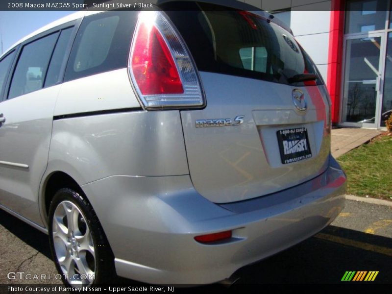 Sunlight Silver / Black 2008 Mazda MAZDA5 Sport