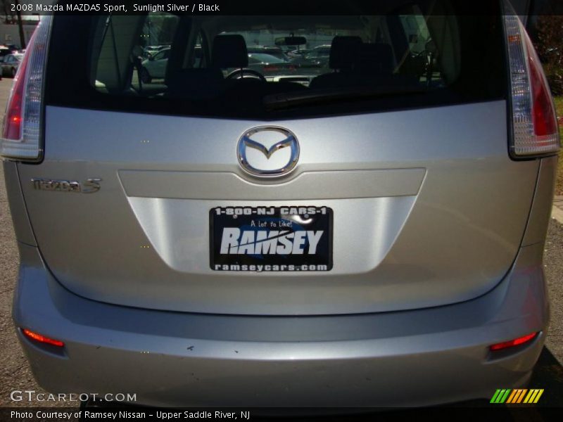 Sunlight Silver / Black 2008 Mazda MAZDA5 Sport