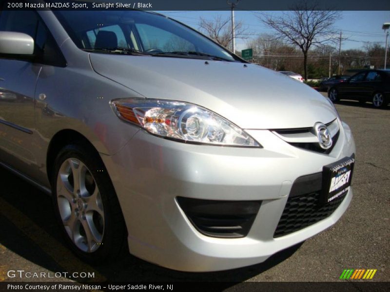 Sunlight Silver / Black 2008 Mazda MAZDA5 Sport