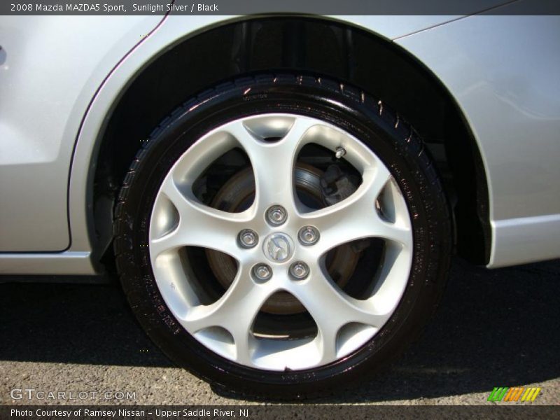 Sunlight Silver / Black 2008 Mazda MAZDA5 Sport