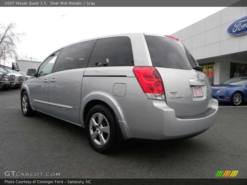 Silver Mist Metallic / Gray 2007 Nissan Quest 3.5