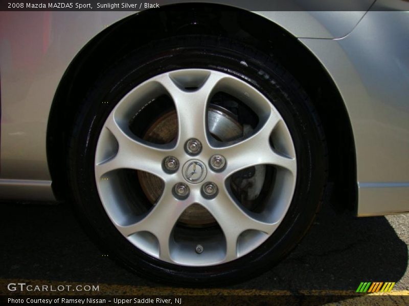 Sunlight Silver / Black 2008 Mazda MAZDA5 Sport