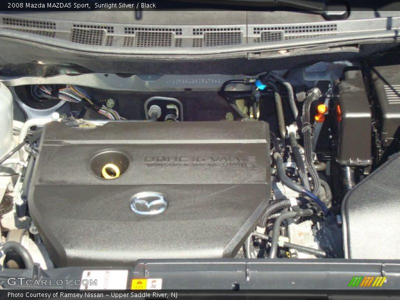 Sunlight Silver / Black 2008 Mazda MAZDA5 Sport