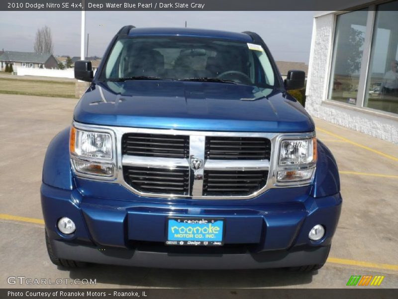 Deep Water Blue Pearl / Dark Slate Gray 2010 Dodge Nitro SE 4x4
