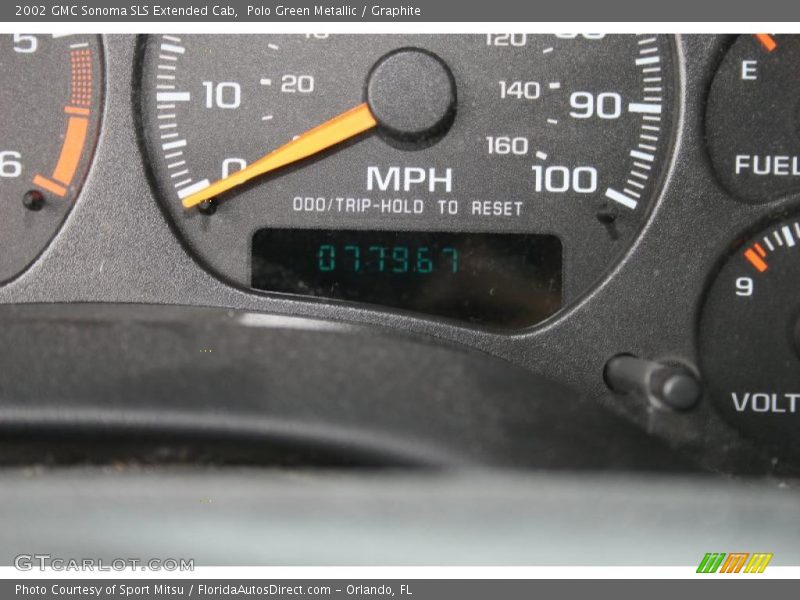 Polo Green Metallic / Graphite 2002 GMC Sonoma SLS Extended Cab
