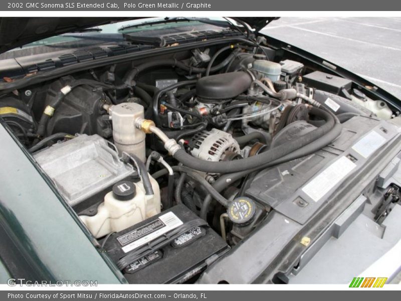 Polo Green Metallic / Graphite 2002 GMC Sonoma SLS Extended Cab