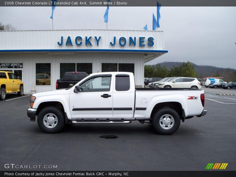 Summit White / Ebony 2008 Chevrolet Colorado LT Extended Cab 4x4