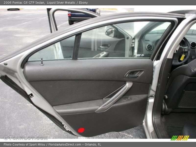 Liquid Silver Metallic / Ebony 2006 Pontiac G6 GTP Sedan