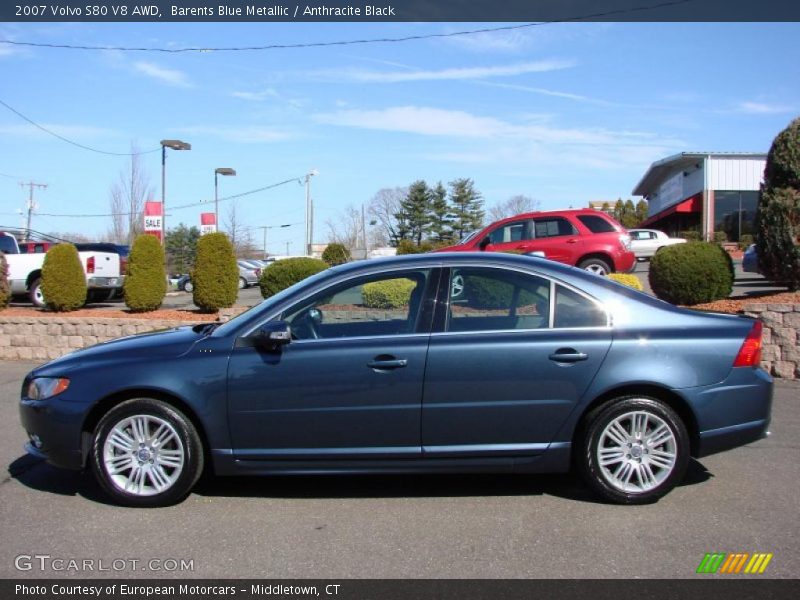 Barents Blue Metallic / Anthracite Black 2007 Volvo S80 V8 AWD