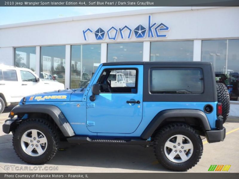 Surf Blue Pearl / Dark Slate Gray/Blue 2010 Jeep Wrangler Sport Islander Edition 4x4