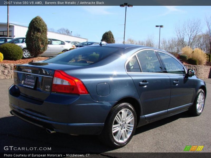 Barents Blue Metallic / Anthracite Black 2007 Volvo S80 V8 AWD
