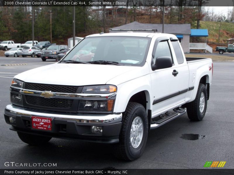 Summit White / Ebony 2008 Chevrolet Colorado LT Extended Cab 4x4