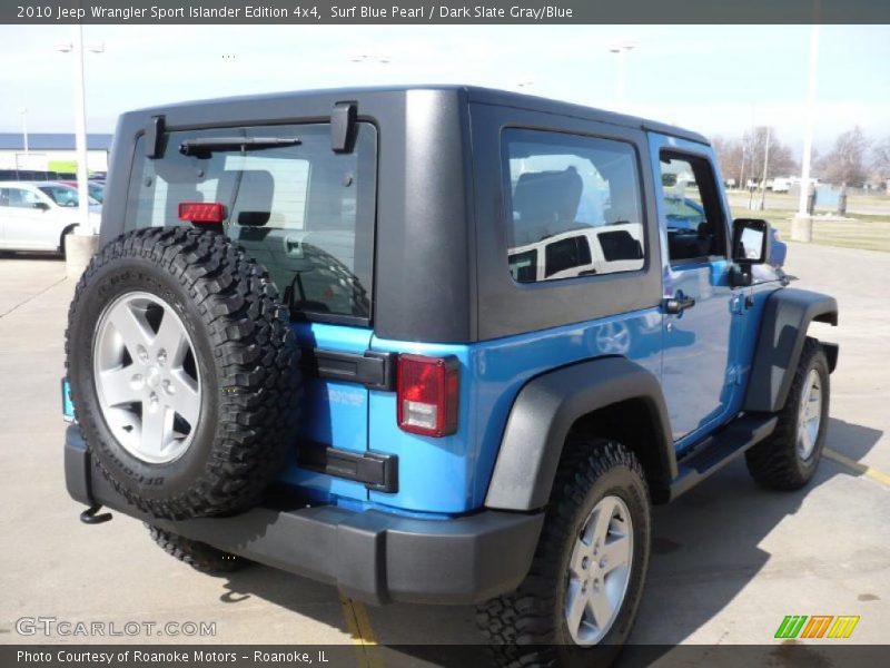 Surf Blue Pearl / Dark Slate Gray/Blue 2010 Jeep Wrangler Sport Islander Edition 4x4