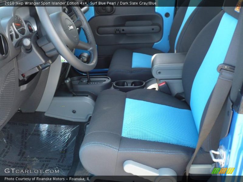 Surf Blue Pearl / Dark Slate Gray/Blue 2010 Jeep Wrangler Sport Islander Edition 4x4