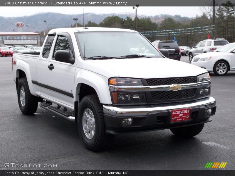 Summit White / Ebony 2008 Chevrolet Colorado LT Extended Cab 4x4